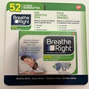 Large package of Breathe Right Nasal Strips (new)